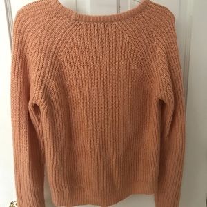 Warm winter sweater in Peach color